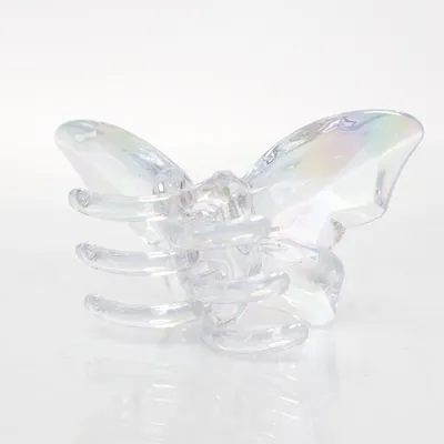 Hair clamp (Blue, Transparent)