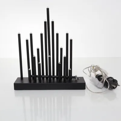 Electric advent candle holder (Black) from Rusta