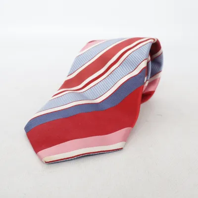 Cravate (Rouge, Bleu, Blanc) de Atlas Design Soie