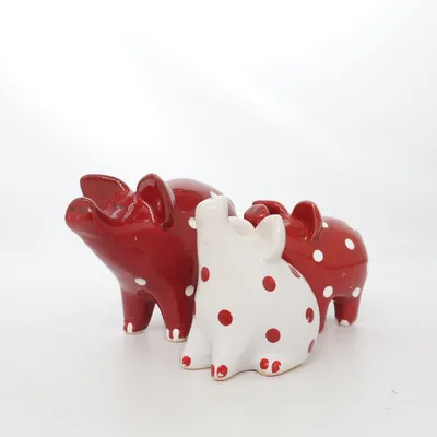 Figurine en porcelaine (Rouge, Blanc, Multicolore)