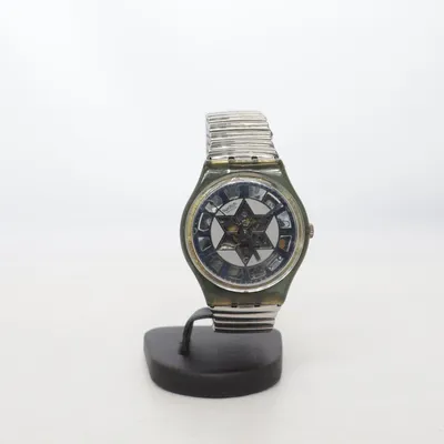 Wristwatch (Silver, Black) from Swatch