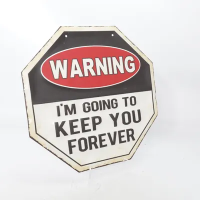 Sign (Black, White, Red)