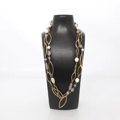 Necklace (Gold, White) from Pilgrim Unknown metal