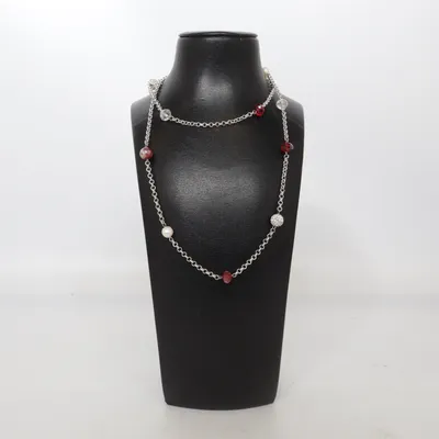 Collier (Argent, Rouge, Multicolore) de Pearls for Girls Métal inconnu