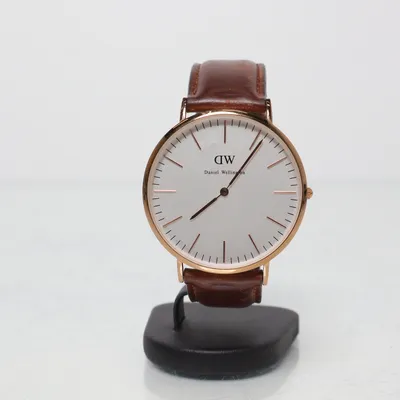 Armbandsur (Brun, Vit, Guldfärgad) från Daniel Wellington