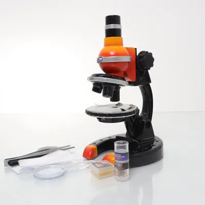 Mikroskop (Svart, Orange)