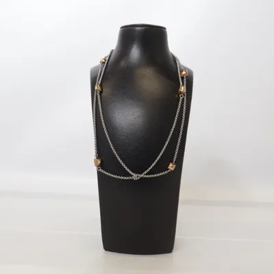 Halskette (Silber, Gold) von Astrid & Agnes Edelstahl