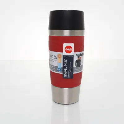Thermos mug (Black, Silver) from Emsa