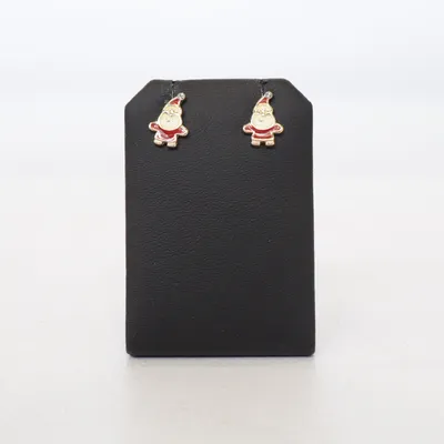 Örhängen (Guldfärgad, Röd, Vit) Okänd metall