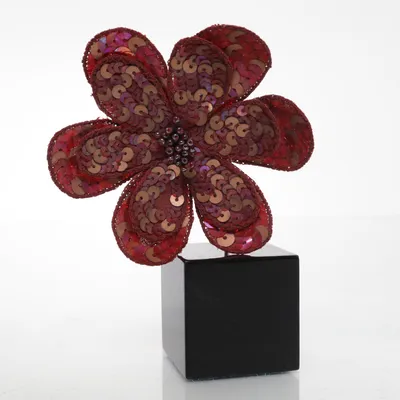 Broche (Rood) Onbekend materiaal