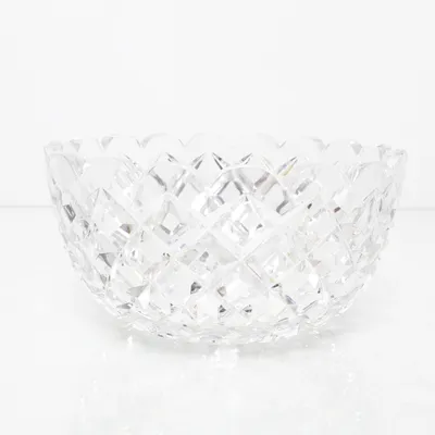 Skål (Stor djupslipad skål i helkristall)