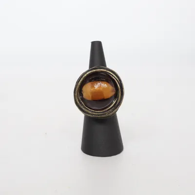 Ring (Brown, Orange) Unknown metal
