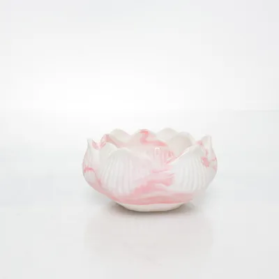 Waxinelichthouder (Wit, Roze) van Handmade