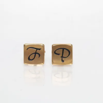 Cufflinks (Gold) Unknown metal