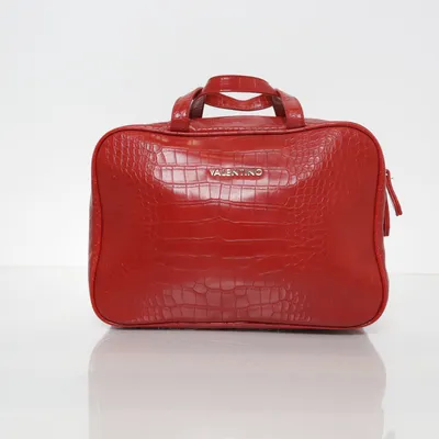 Necessär (Röd) från Valentino by Mario Valentino Skinnimitation