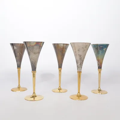 Champagneglas (Silverfärgad, Guldfärgad) från Scandia Present