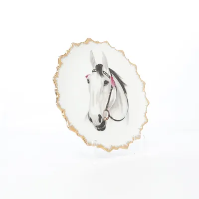 Assiette murale (Blanc, Multicolore)