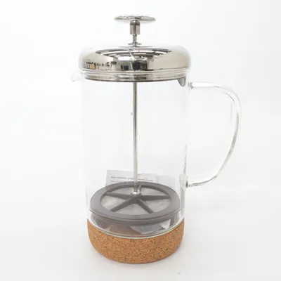 Kaffepresse (Transparent, Brun, Sølv)
