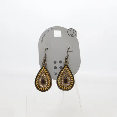 Boucles d'oreilles (Jaune, Marron) de SIX Métal inconnu