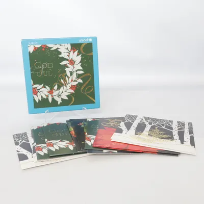 Postcard (Green, Multicolored) from Unicef
