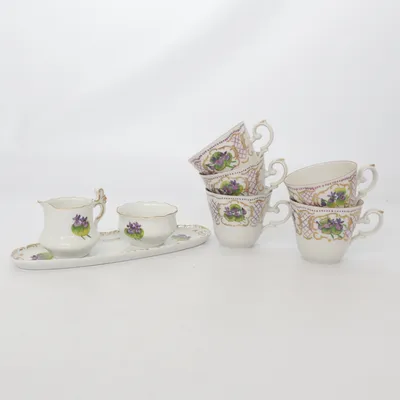 Ensemble de vaisselle (Blanc, Multicolore)
