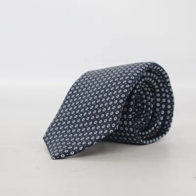 Krawatte (Blau, Weiß) von Atlas Design Seide