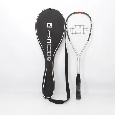 Squashracket (Zwart, Wit, Zilver) van High