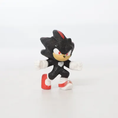 Leksaksfigur (Svart, Vit, Röd) från sonic the hedgehog