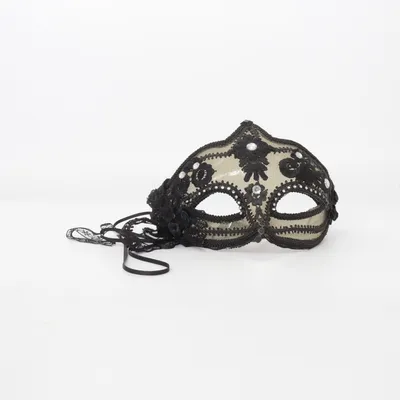 Maskerade masker (Sort, Hvid)