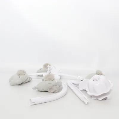Baby cot mobile (Gray, White) from JaBaDaBaDo