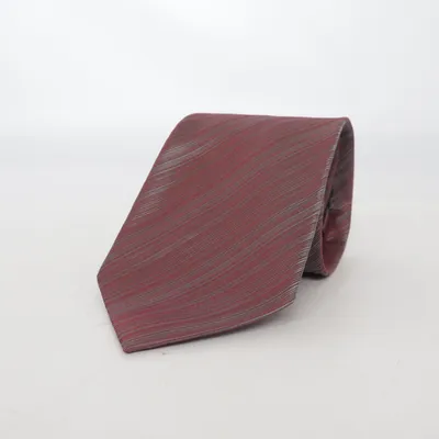 Cravate (Rouge, Gris) de Profuomo Soie
