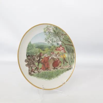 Vægtallerken (Hvid, Flerfarvet) fra Christineholm Porcelaine