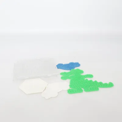 Kralenplaat (Blauw, Wit, Groen)