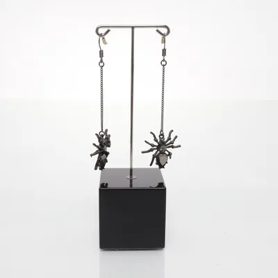Earrings (Black) from H&M Unknown metal