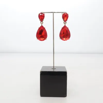 Oorbellen (Rood) Onbekend materiaal