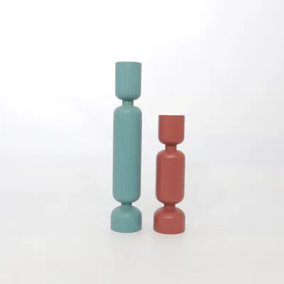Candlestick (Red, Green) from Normann Copenhagen