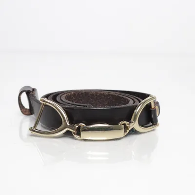 Bälte (Svart, Guldfärgad)