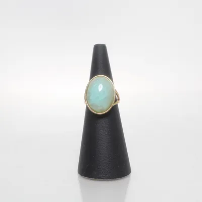 Ring (Gold, Turquoise) Unknown metal