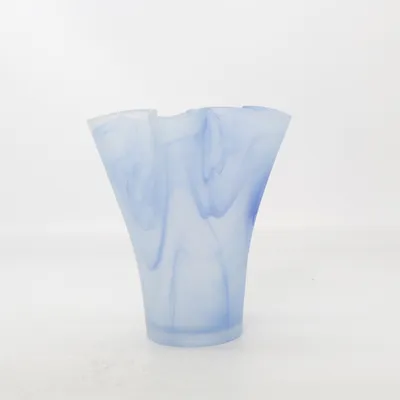 Vase (Blau, Weiß)