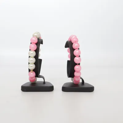 Armband (Roze, Wit) Onbekend materiaal