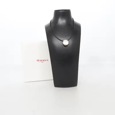 Necklace (Black) from Majorica Unknown metal