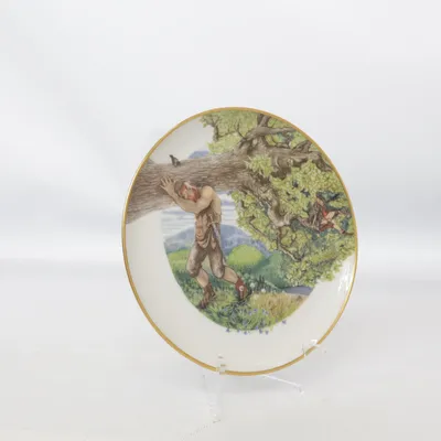 Väggtallrik (Vit, Flerfärgad) från Christineholm Porcelaine
