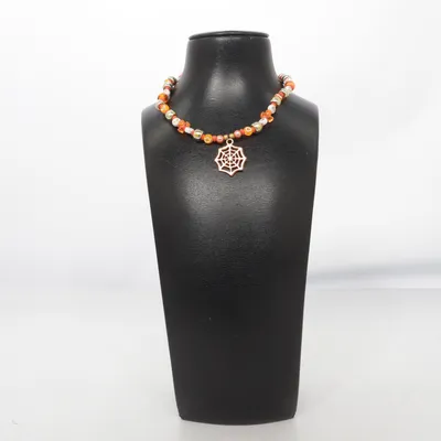 Ketting (Oranje, Goud, Meerkleurig) Onbekend materiaal