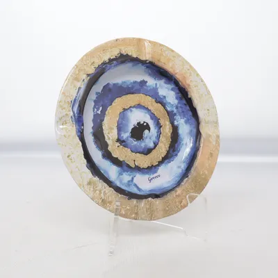 Askfat (Blå, Guldfärgad, Vit)