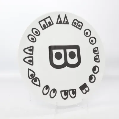 Plate (White, Black) from IKEA