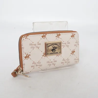 Wallet (White, Brown) from Beverly Hills Polo Club