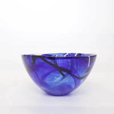 Skål (Blå, Flerfärgad) från Kosta Boda