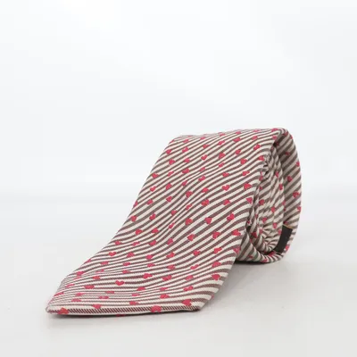 Cravate (Beige, Marron, Rouge) de Paul Smith Soie