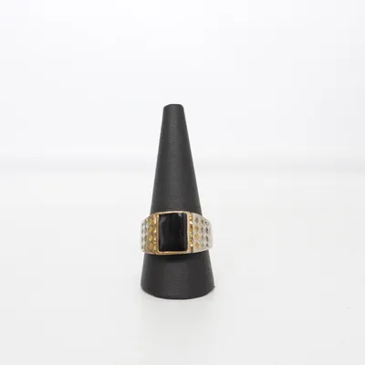 Zegelring (Zilver, Zwart, Goud) Onbekend materiaal
