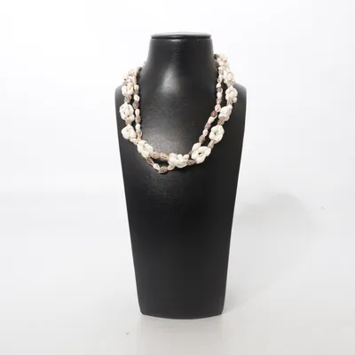 Collier (Blanc, Marron) Coquillage
